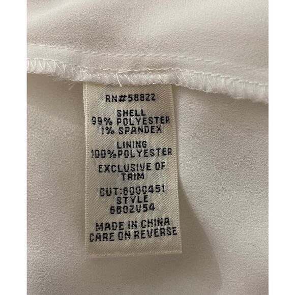 NWT Sophie Max Size Medium Cream Shift Dress Lace Neckline Bell Sleeves Beachy - Picture 8 of 9